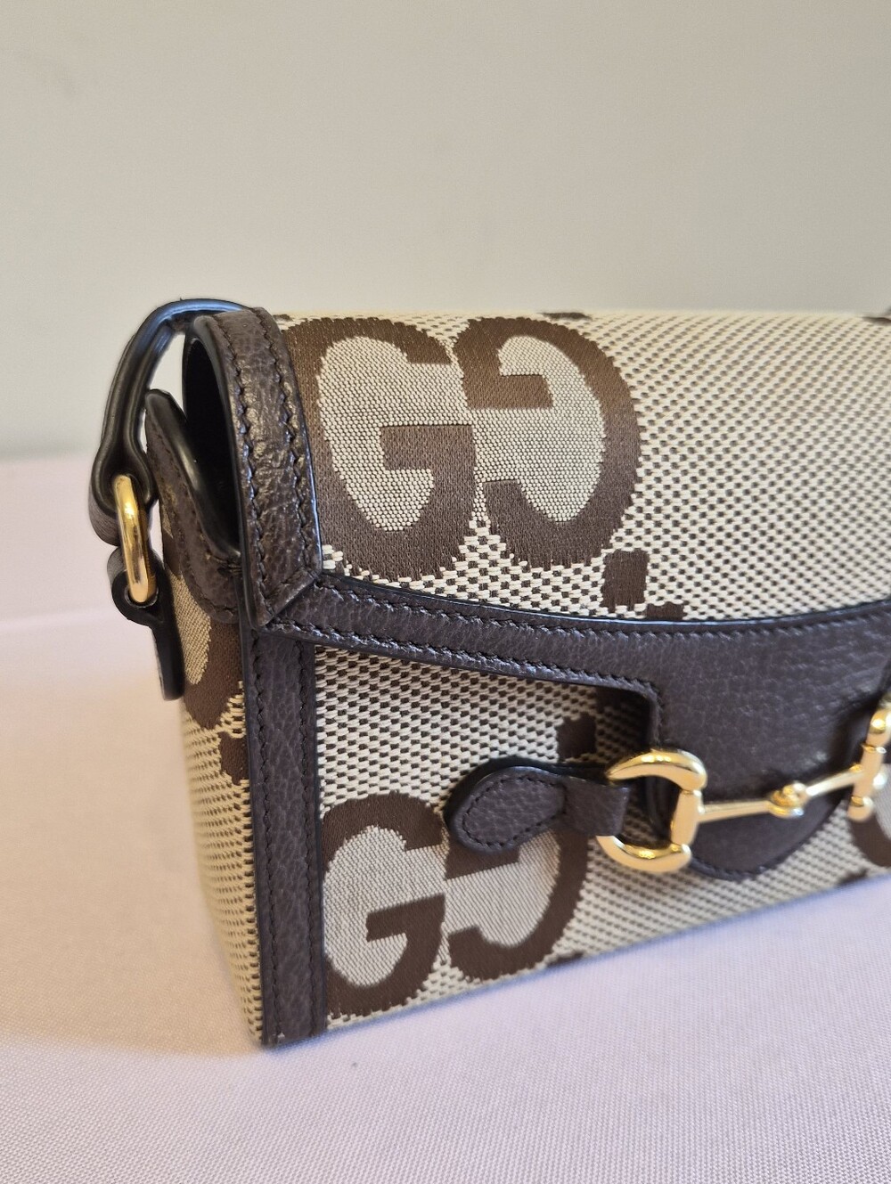 Gucci Horsebit 1955 GG Supreme Small Shoulder/Crossbody Bag - Picture 4 of 16